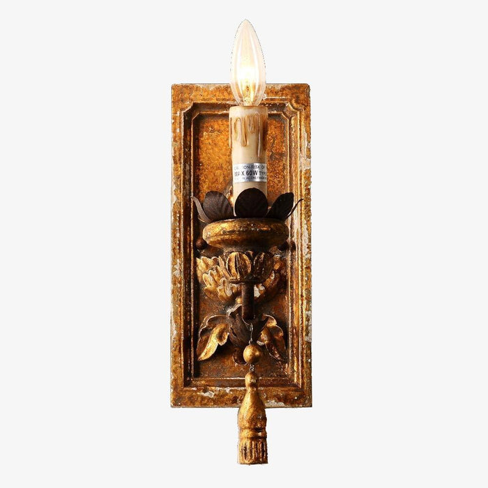 Applique murale vintage - Bougie Wella
