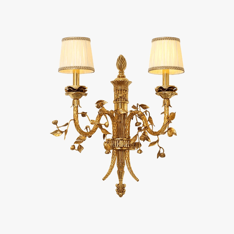 Applique murale vintage en laiton - Édition française pour intérieur médiéval européen | Marco Lucetti