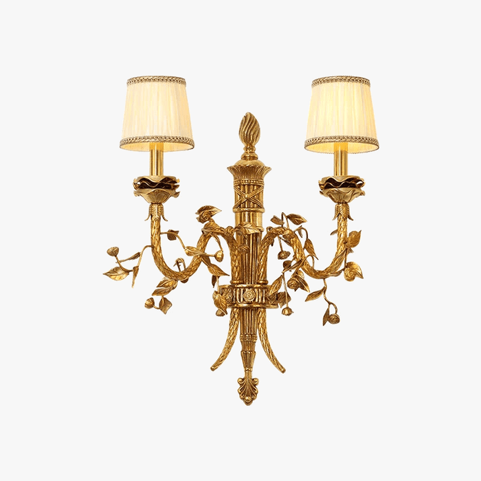 Applique murale vintage en laiton - Édition française pour intérieur médiéval européen | Marco Lucetti