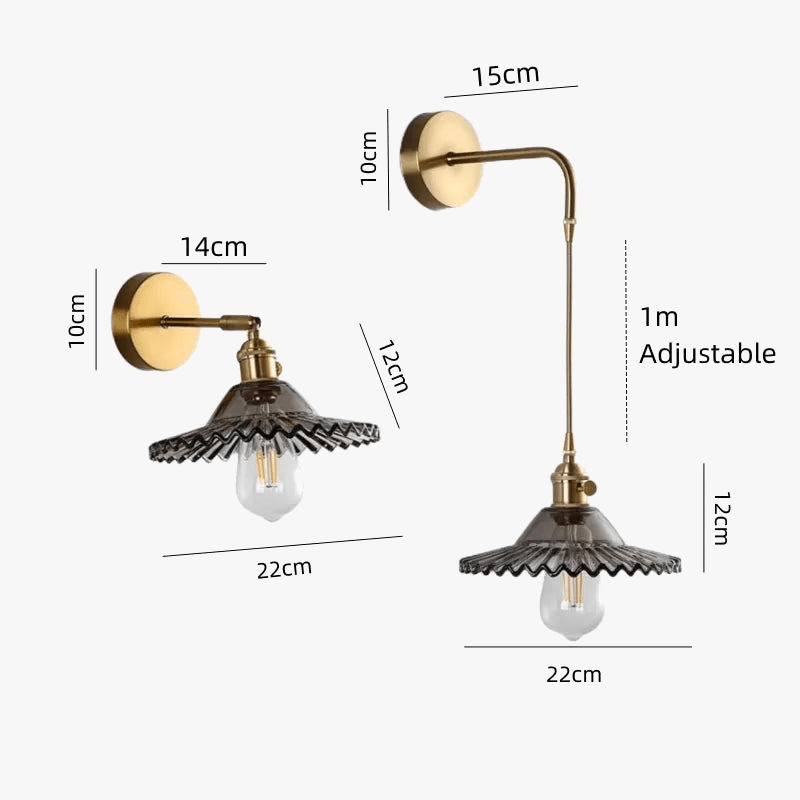 Applique murale Vintage en laiton - Élégance intemporelle | Marco Lucetti