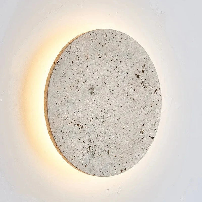 Applique Murale Vintage en Pierre Naturelle Ronde LED pour Éclairer Votre Intérieur | Marco Lucetti