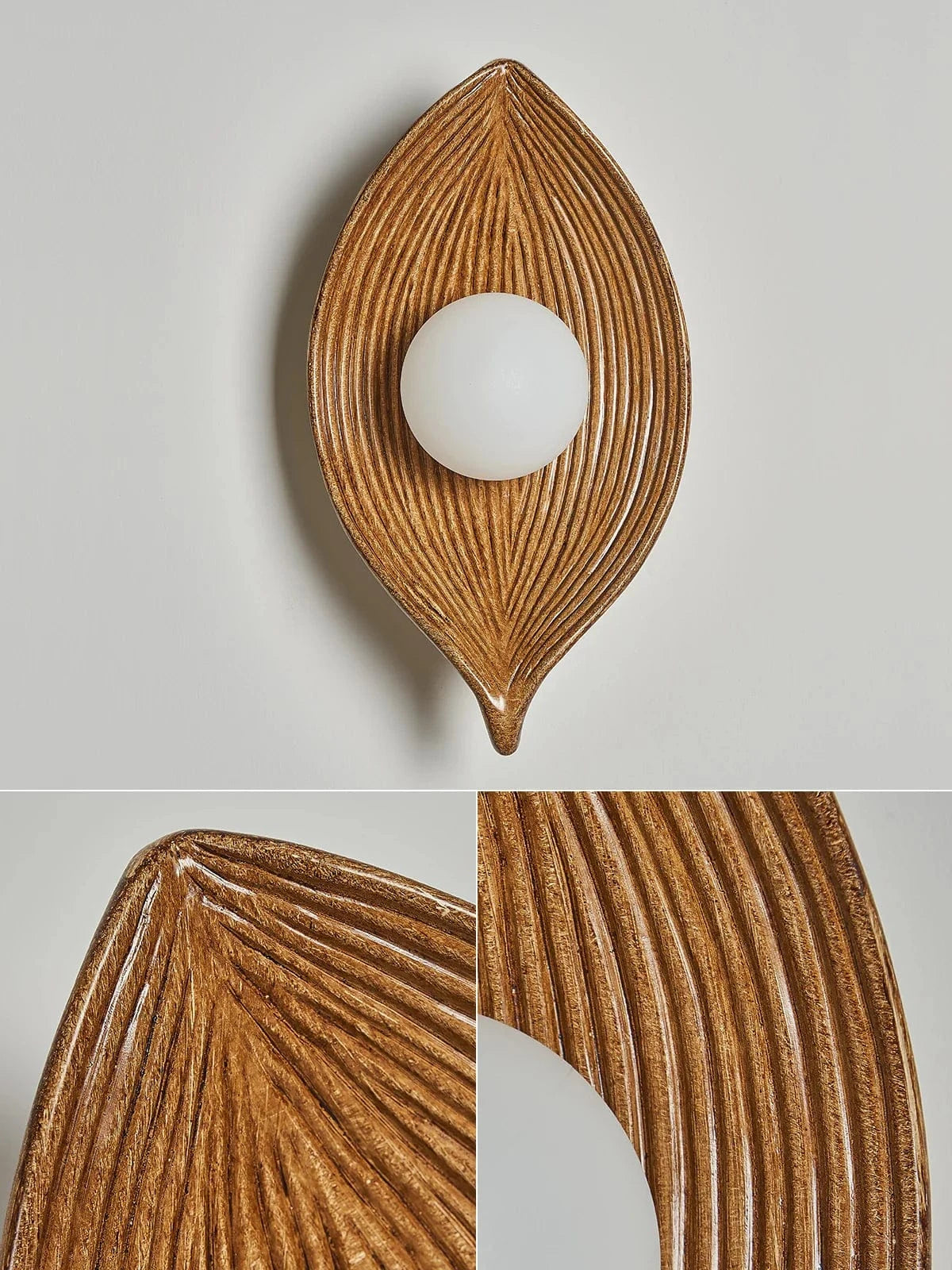 Applique murale Vintage en résine de feuille - Édition Limitée | Marco Lucetti