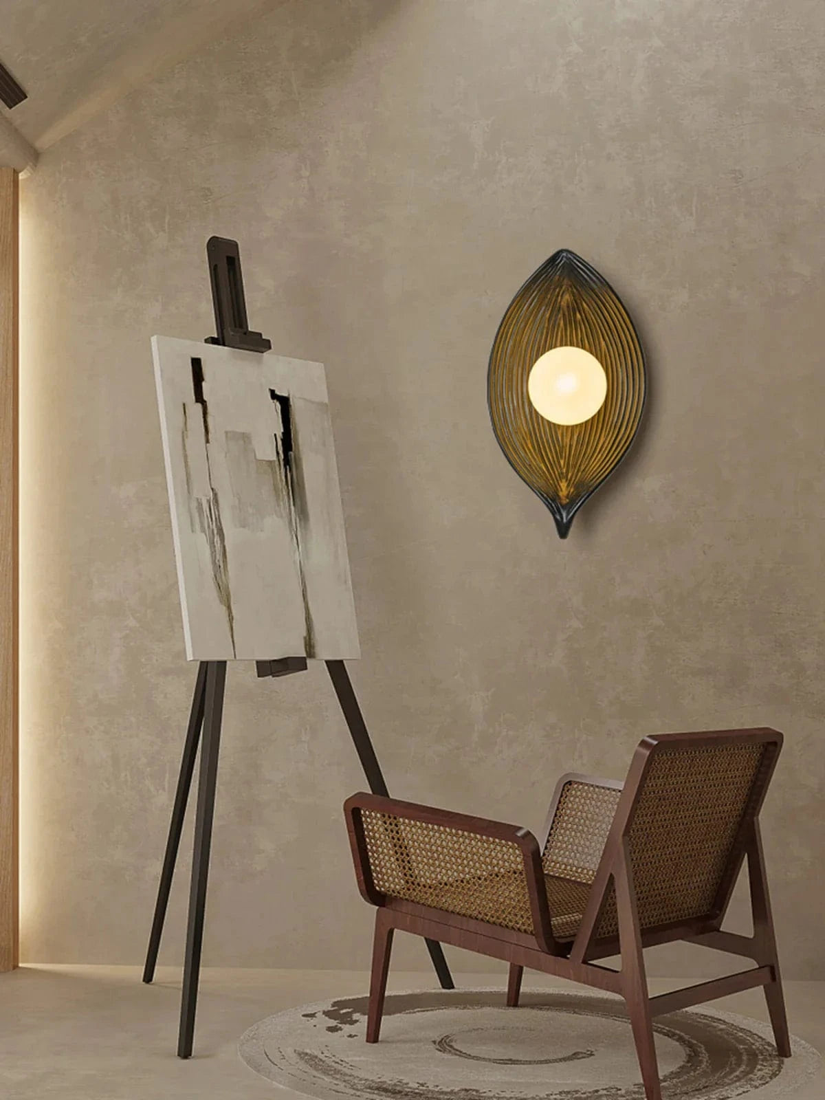 Applique murale Vintage en résine de feuille - Édition Limitée | Marco Lucetti