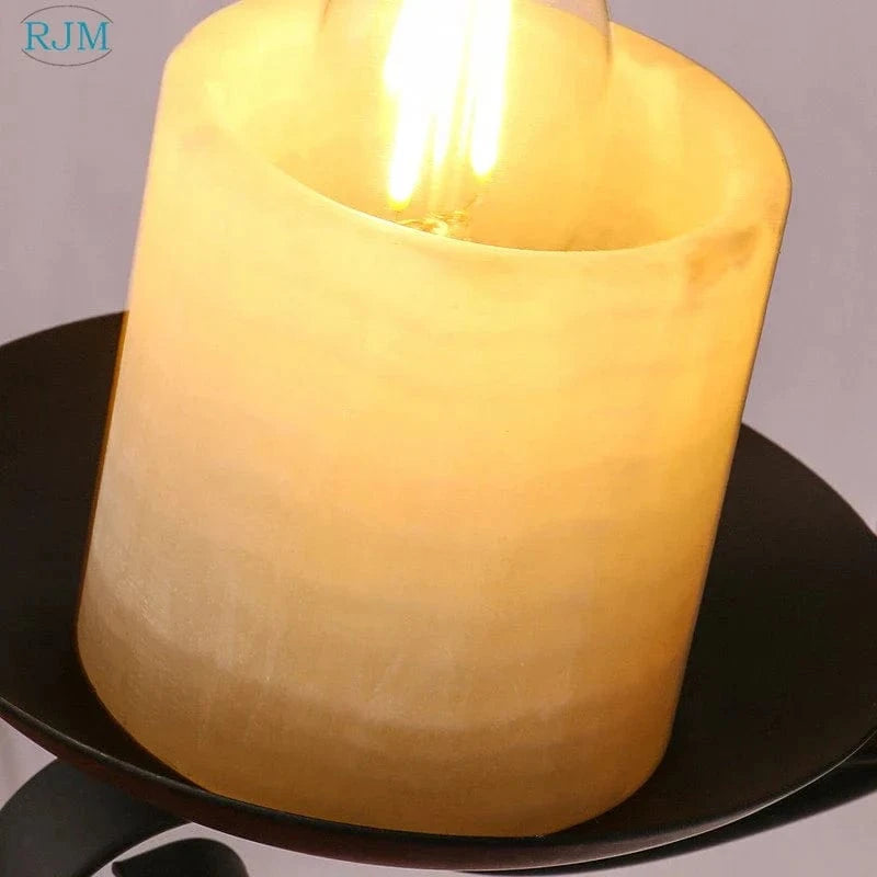 Applique murale vintage en vieux bois et fer pour établissements authentiques | Marco Lucetti Jaune