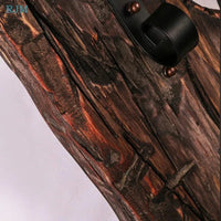 Applique murale vintage en vieux bois et fer pour établissements authentiques | Marco Lucetti Jaune