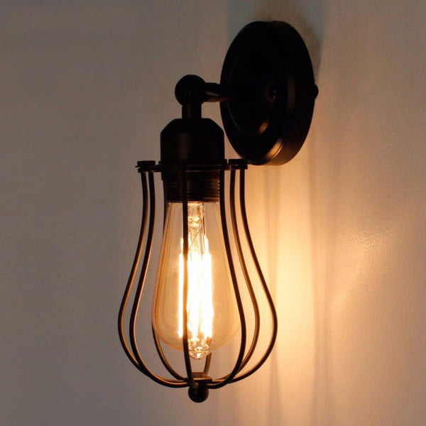 Applique murale vintage Esdrou en métal cage | Marco Lucetti