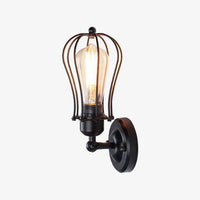 Applique murale vintage Esdrou en métal cage | Marco Lucetti