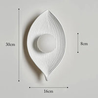 Applique murale Vintage Feuillage en résine | Marco Lucetti Lampe blanche / Pas d&#39;ampoule