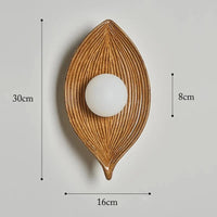 Applique murale Vintage Feuillage en résine | Marco Lucetti Lampe marron / Pas d&#39;ampoule