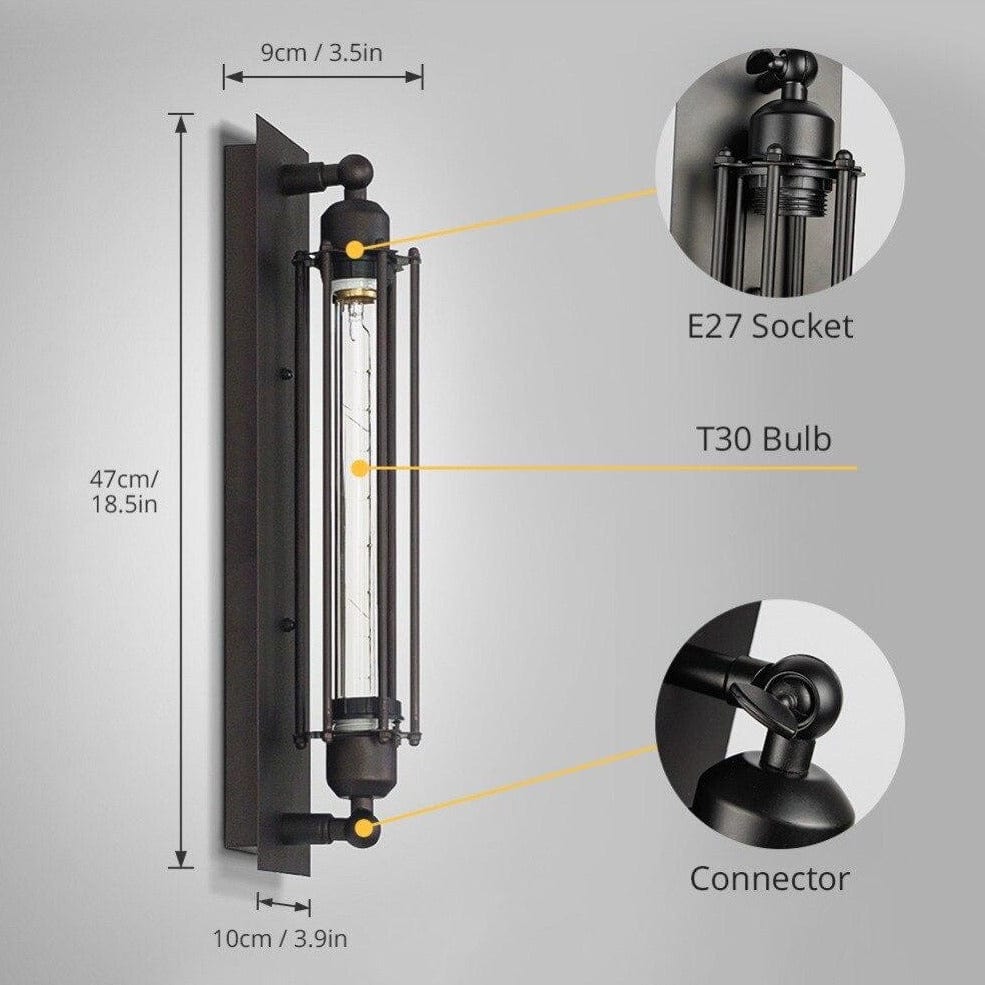 Applique murale vintage Filio Noire | Marco Lucetti