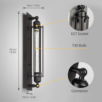 Applique murale vintage Filio Noire | Marco Lucetti