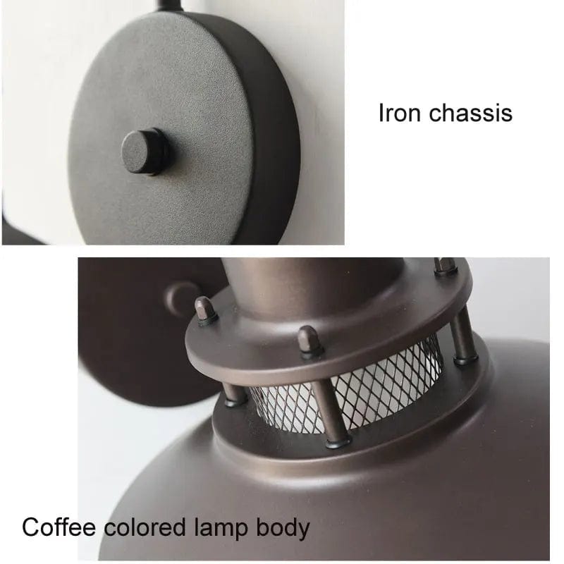 Applique murale vintage industrielle américaine - Étanche pour extérieur et intérieur | Marco Lucetti