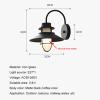 Applique murale vintage industrielle américaine - Étanche pour extérieur et intérieur | Marco Lucetti