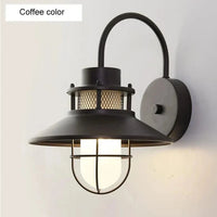 Applique murale vintage industrielle américaine - Étanche pour extérieur et intérieur | Marco Lucetti Café sans ampoule