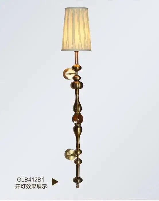 Applique Murale Vintage Industrielle avec Grand Abat-Jour en Tissu | Marco Lucetti