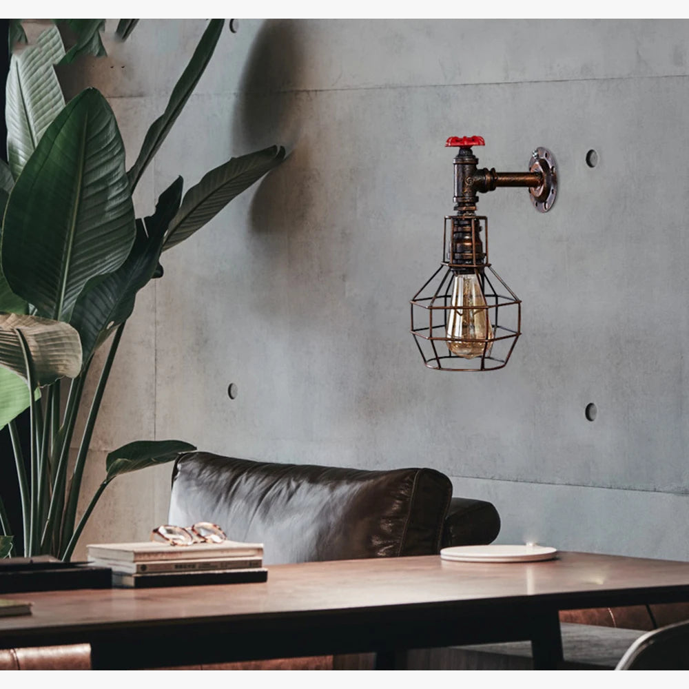 Applique murale Vintage industrielle en fer vintage