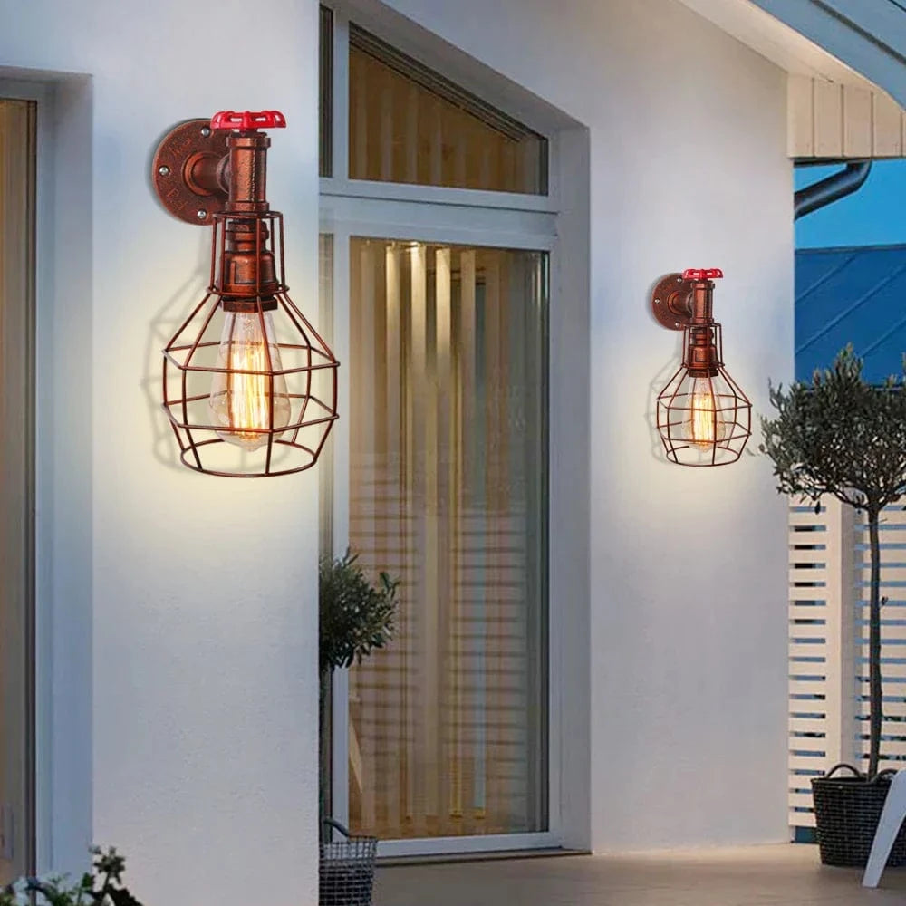 Applique murale Vintage industrielle en fer vintage | Marco Lucetti