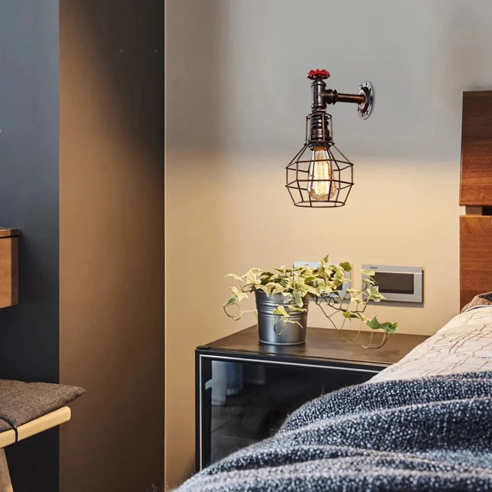 Applique murale Vintage industrielle en fer vintage | Marco Lucetti