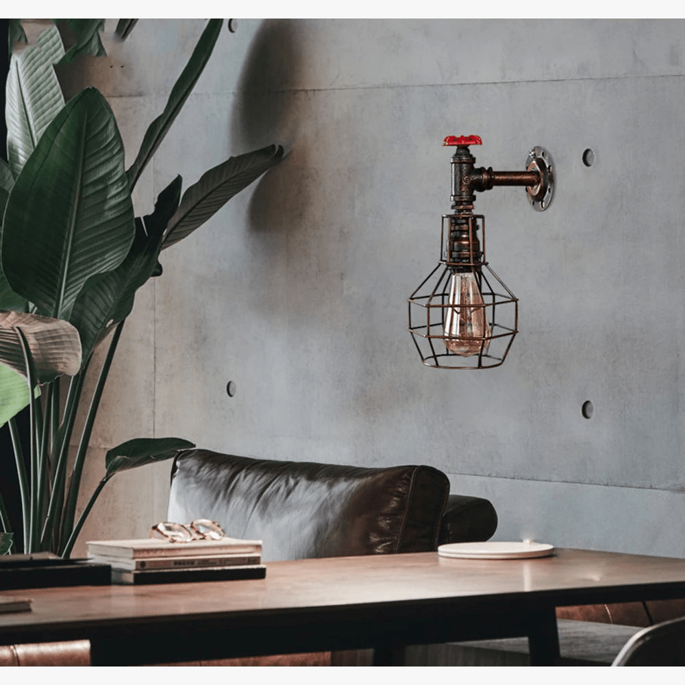 Applique murale Vintage industrielle en fer vintage | Marco Lucetti