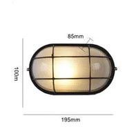 Applique Murale Vintage Industrielle Imper-Fit Verre | Marco Lucetti B03 / Pas d&#39;ampoule