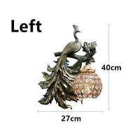 Applique murale vintage LED "Paon en Verre" | Marco Lucetti