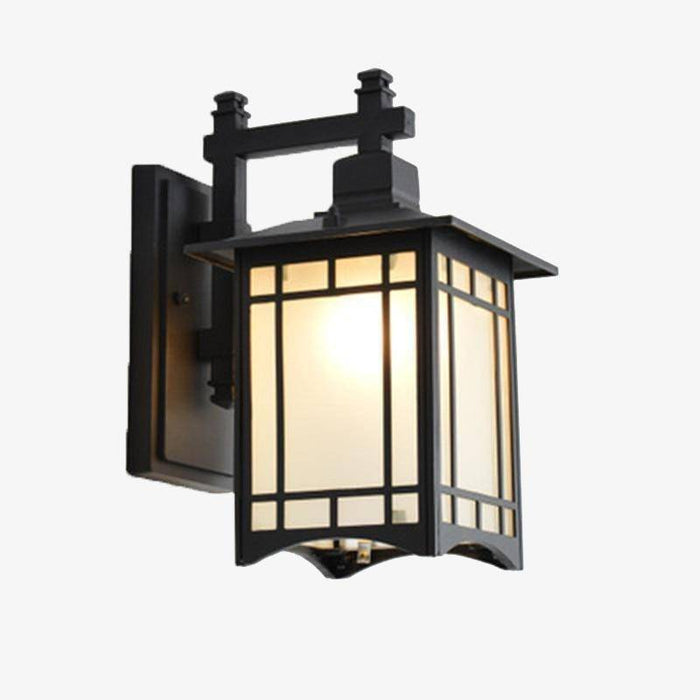 Applique murale rétro style cage en métal LED
