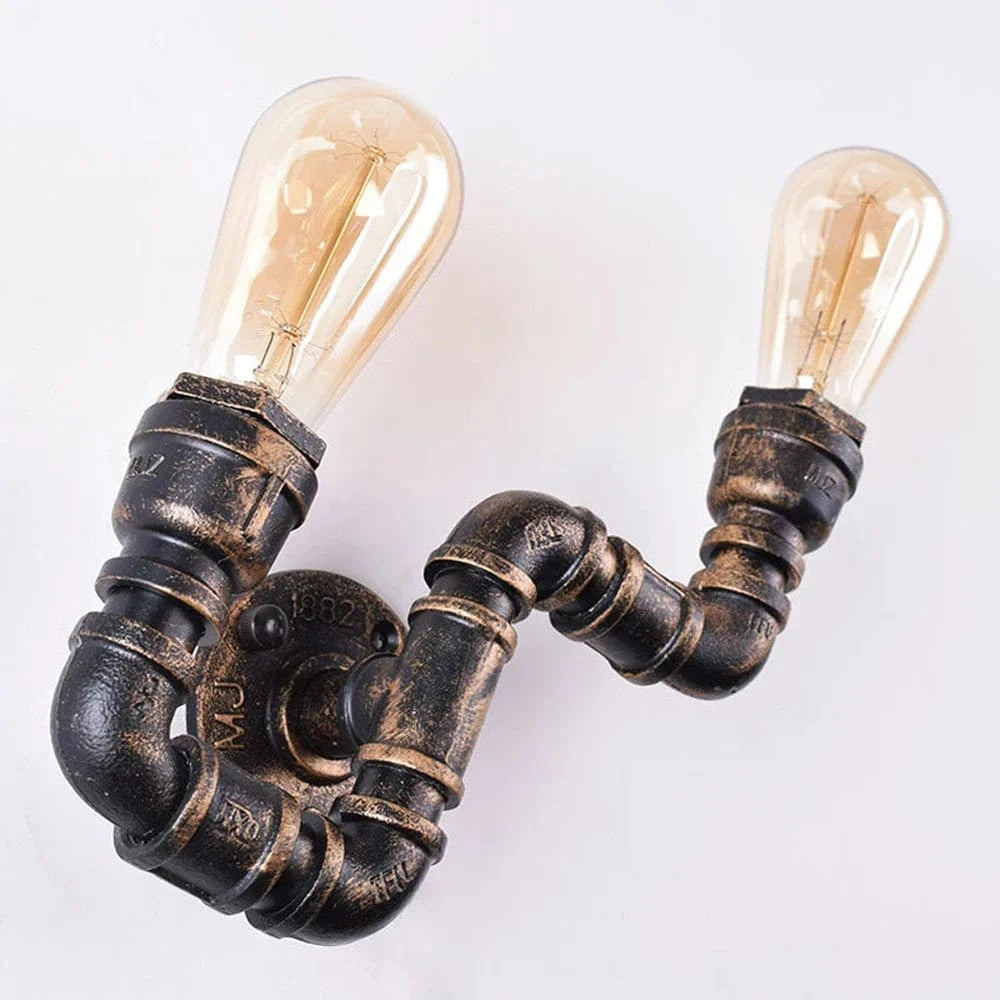 Applique murale vintage loft 2 lumières - Collections Urbaines | Marco Lucetti Rouiller