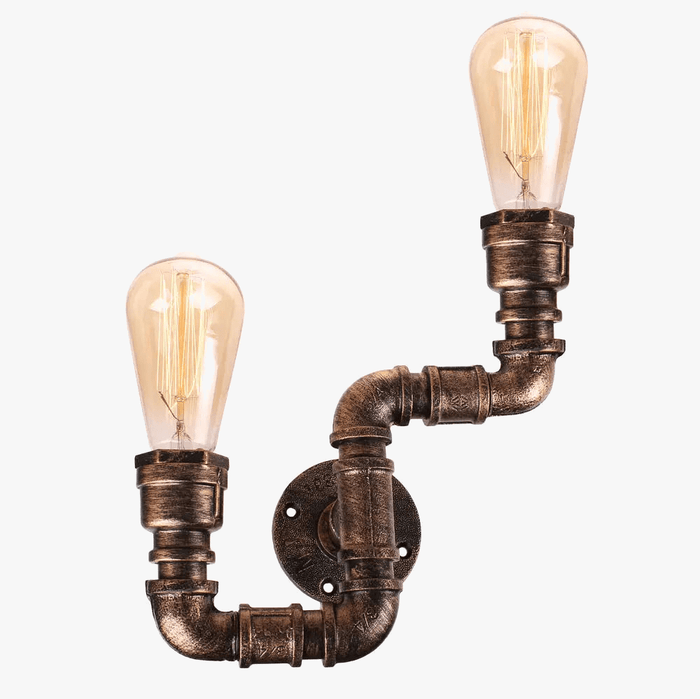 Applique murale vintage loft 2 lumières - Collections Urbaines | Marco Lucetti Rouiller