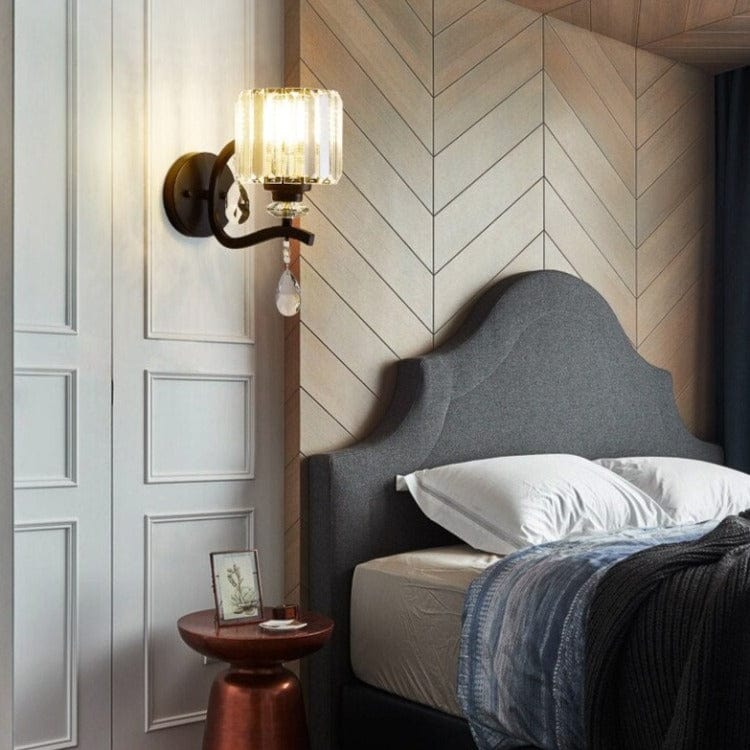 Applique murale Vintage Matteo, abat-jour carré | Marco Lucetti