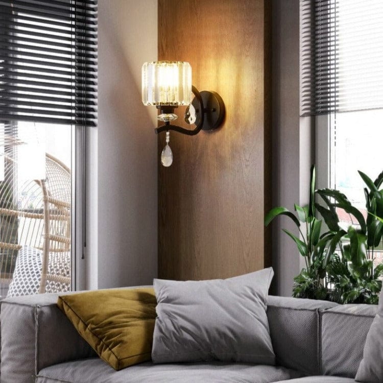 Applique murale Vintage Matteo, abat-jour carré | Marco Lucetti