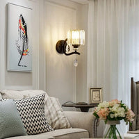 Applique murale Vintage Matteo, abat-jour carré | Marco Lucetti