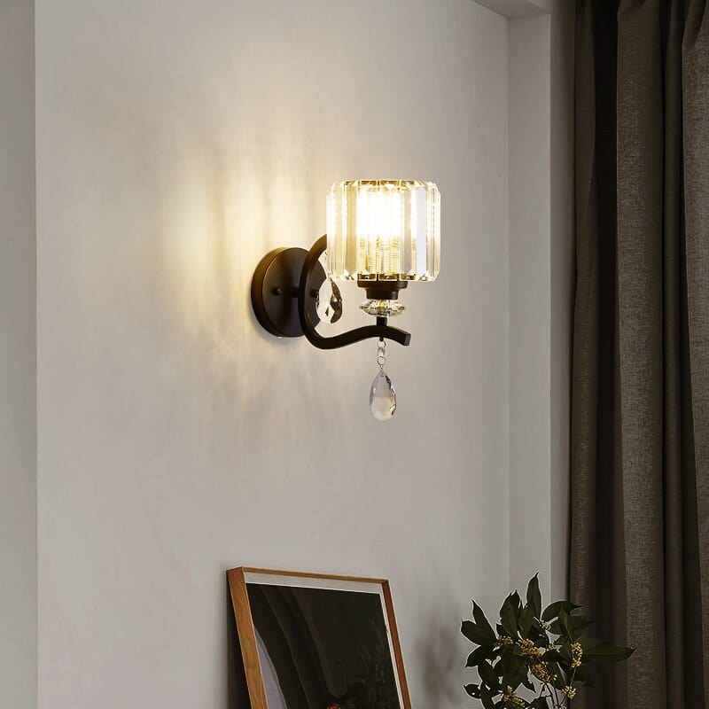 Applique murale Vintage Matteo, abat-jour carré | Marco Lucetti