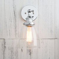 Applique murale Vintage Phansthy en verre clair pour Escalier Loft | Marco Lucetti