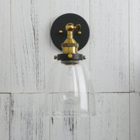 Applique murale Vintage Phansthy en verre clair pour Escalier Loft | Marco Lucetti Antique