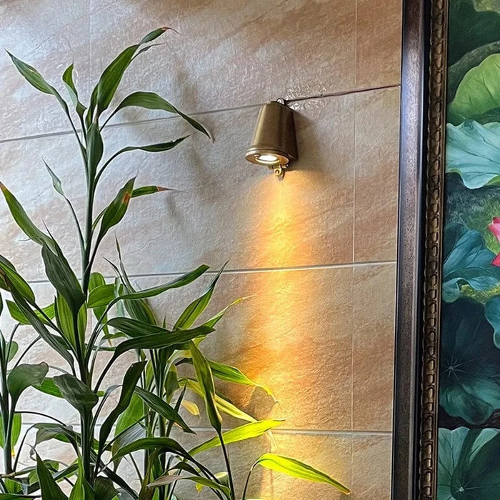 Applique murale vintage pour extérieur - Villa & Jardin | Marco Lucetti Couleur chromée / Lumière chaude