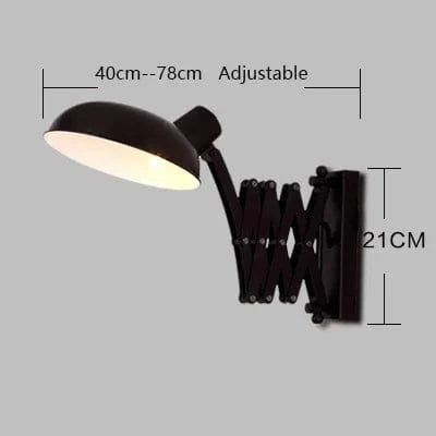 Applique murale Vintage rétractable - Style américain industrielle | Marco Lucetti