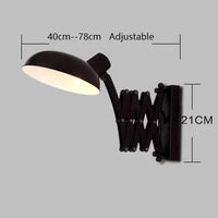 Applique murale Vintage rétractable - Style américain industrielle | Marco Lucetti