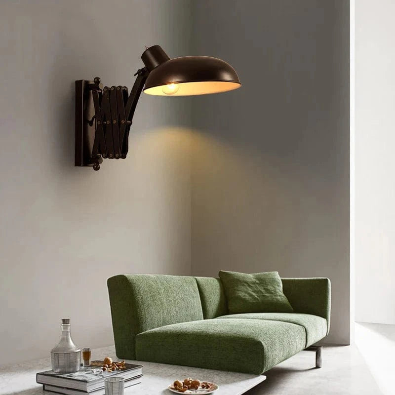 Applique murale Vintage rétractable - Style américain industrielle | Marco Lucetti