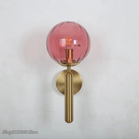 Applique nordique chambre moderne - Boule de verre LED - Luminaire élégant pour miroir et escalier | Marco Lucetti