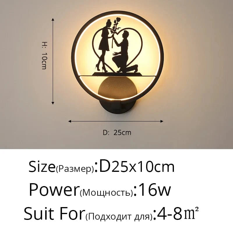 Applique nordique LED ronde : le mariage parfait pour petits et grands | Marco Lucetti F 25cm 16W / Blanc froid, pas de télécommande