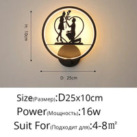 Applique nordique LED ronde : le mariage parfait pour petits et grands | Marco Lucetti F 25cm 16W / Blanc froid, pas de télécommande