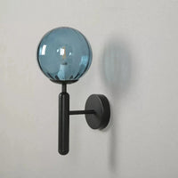 Applique nordique pour chambre moderne : Boule de verre LED pour éclairage mural salle de bain, miroir et escalier | Marco Lucetti