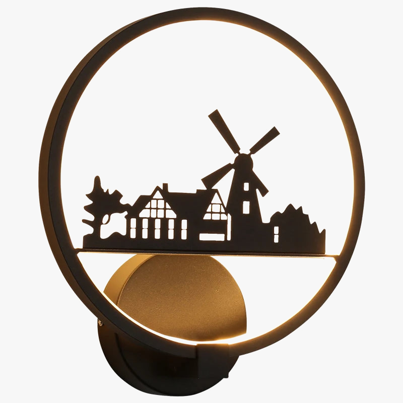 Applique nordique LED ronde : le mariage parfait pour petits et grands