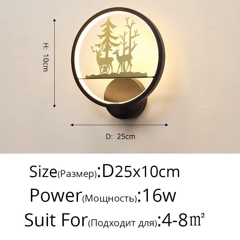 Applique nordique LED ronde : le mariage parfait pour petits et grands
