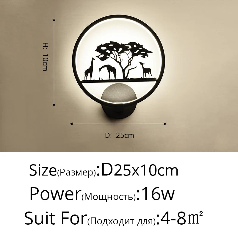 Applique nordique LED ronde : le mariage parfait pour petits et grands