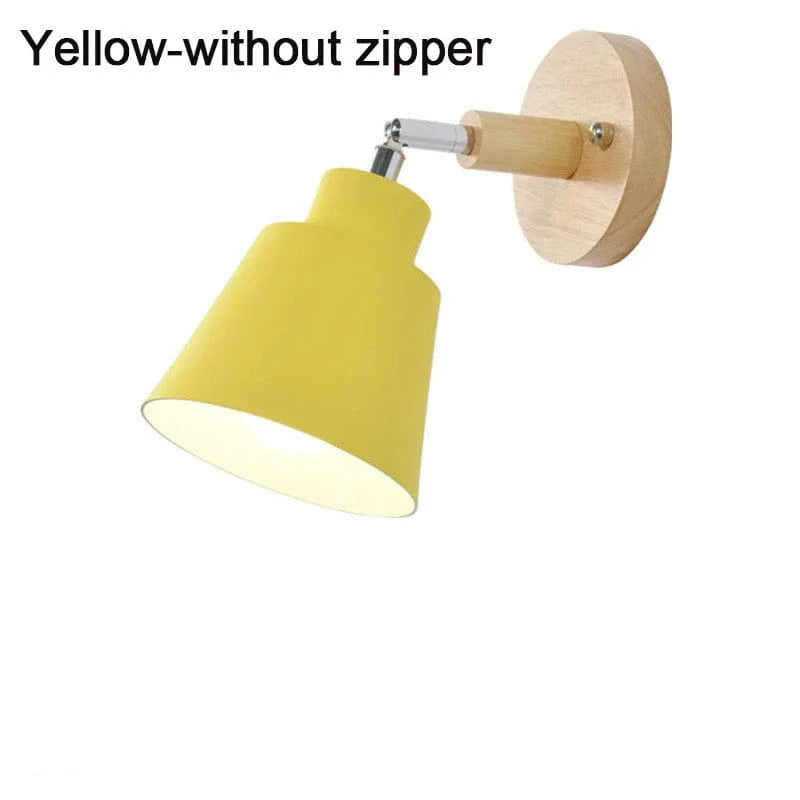 Applique Nordique Rotative avec Interrupteur Prise UE/US Macaron Classic | Marco Lucetti Jaune / 6-10W / NOUS