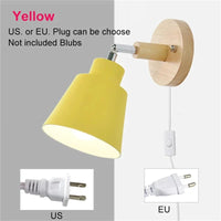 Applique Nordique Rotative avec Interrupteur Prise UE/US Macaron Classic | Marco Lucetti Jaune-avec fiche / 6-10W / NOUS