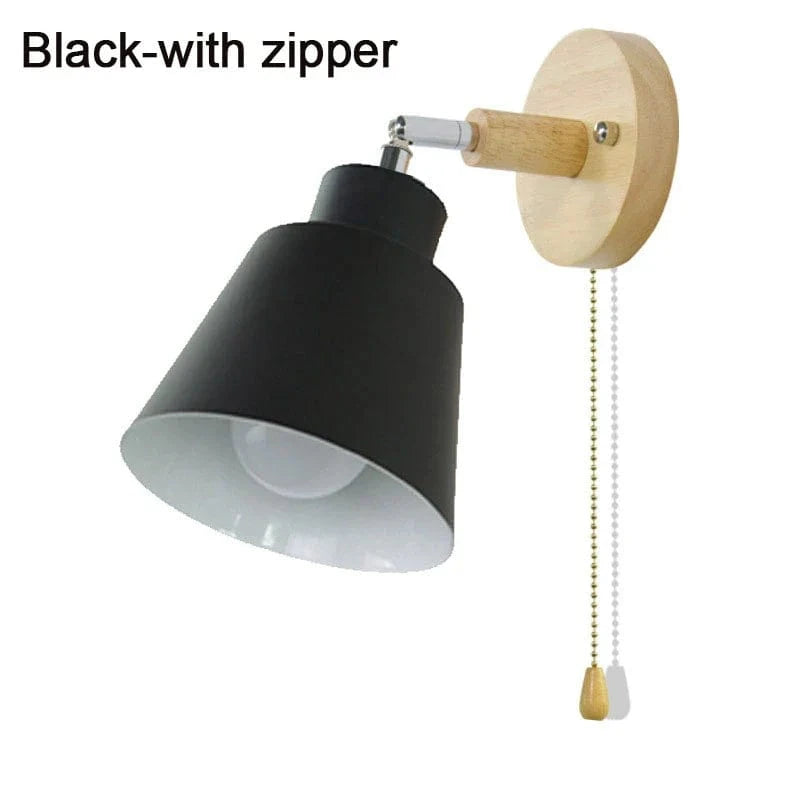 Applique Nordique Rotative avec Interrupteur Prise UE/US Macaron Classic | Marco Lucetti Noir-avec interrupteur / 6-10W / NOUS