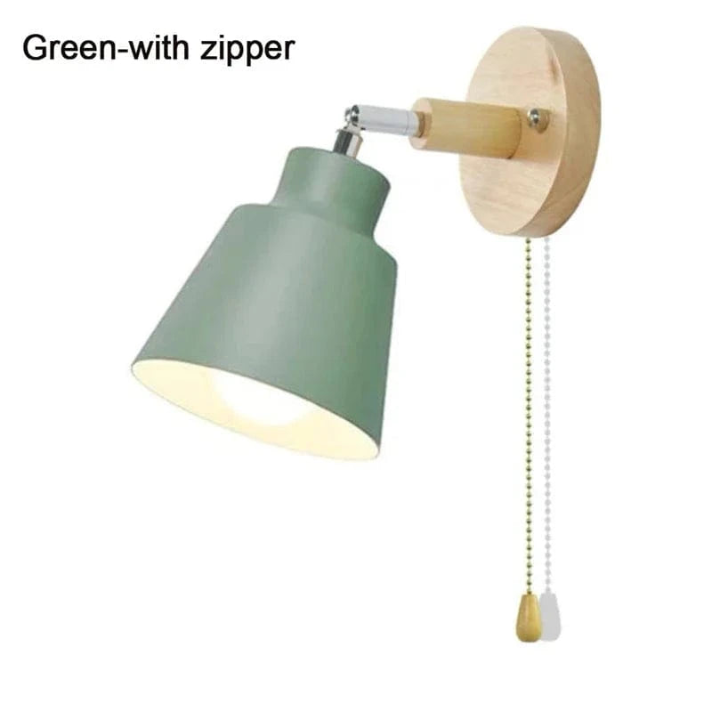 Applique Nordique Rotative avec Interrupteur Prise UE/US Macaron Classic | Marco Lucetti Vert-avec interrupteur / 6-10W / NOUS