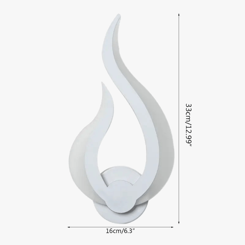 Applique ovale moderne en LED et acrylique | Marco Lucetti